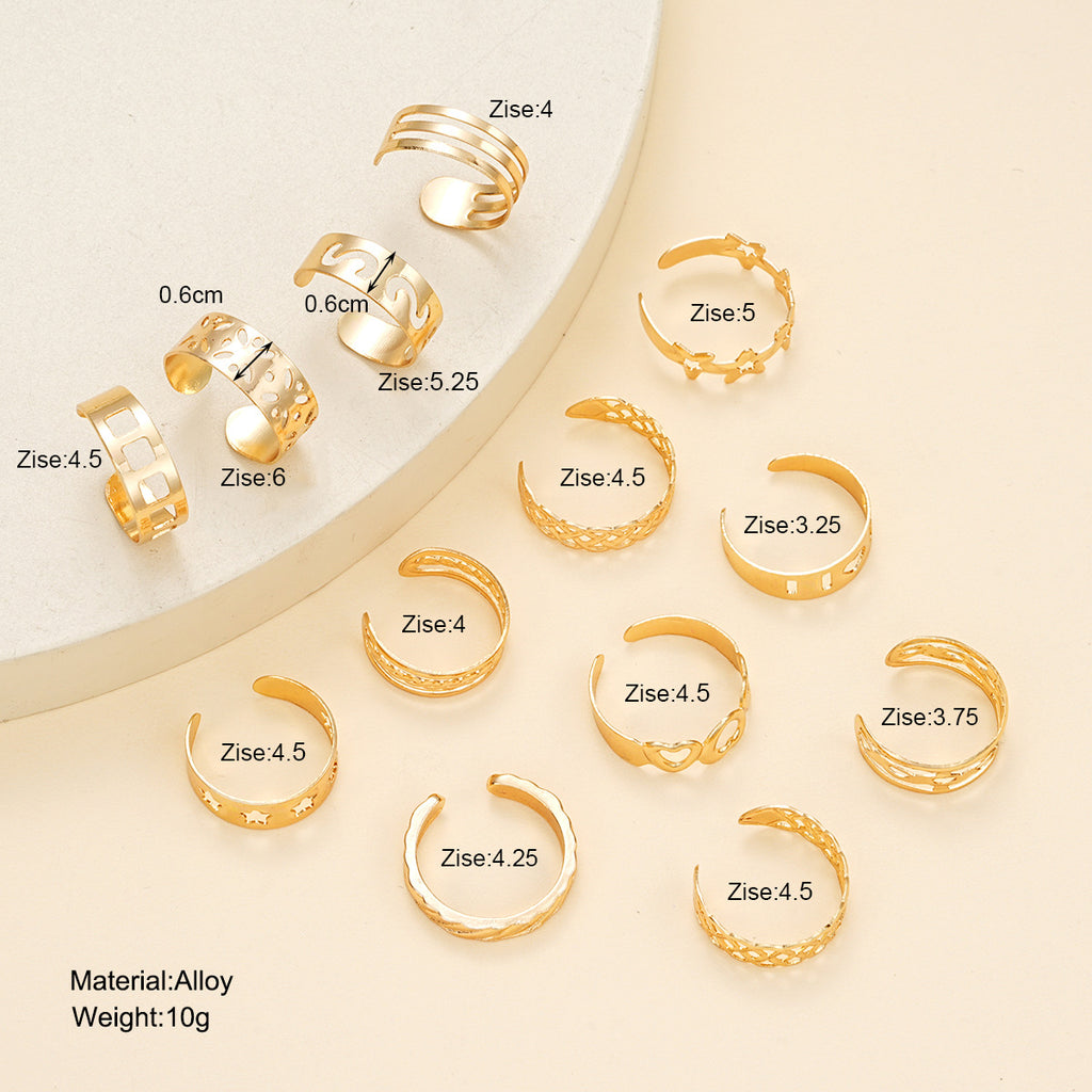 Damen Fußringe Set aus hochwertigem Metall mit charmanten Details Shop Nory