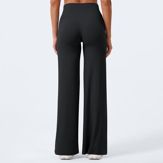 Damen nan hochgeschnittene formende Loungehose mit weitem Schlag und nahtlosem Komfortbund Shop Nory