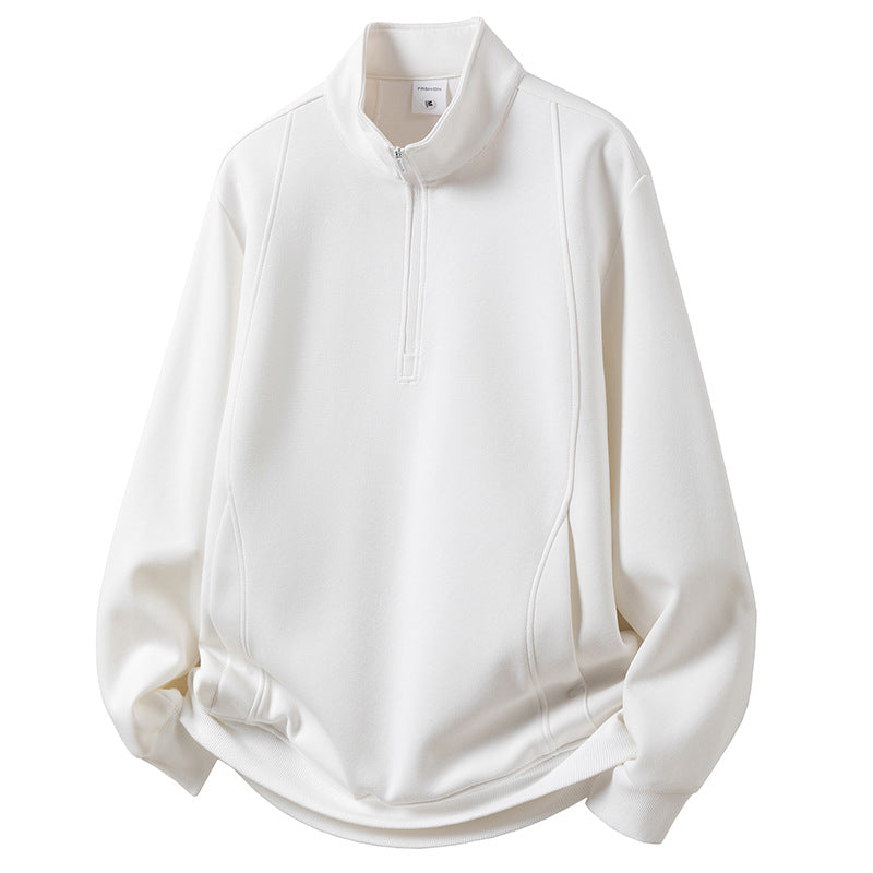 Herren Sportliches Langarmshirt mit Stehkragen Shop Nory
