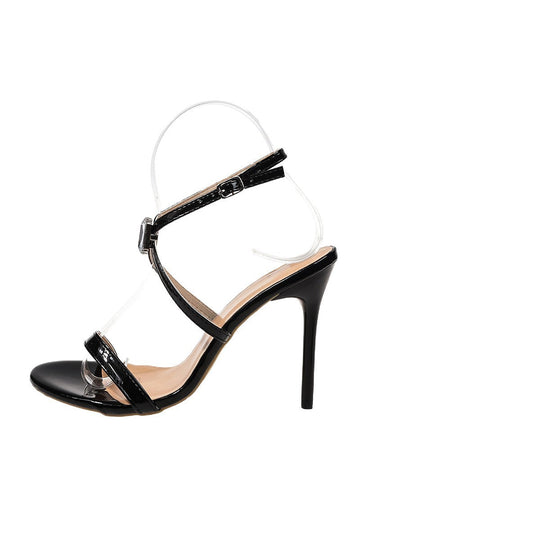 Damen Sandalen mit elegantem Riemen und feinem Absatz