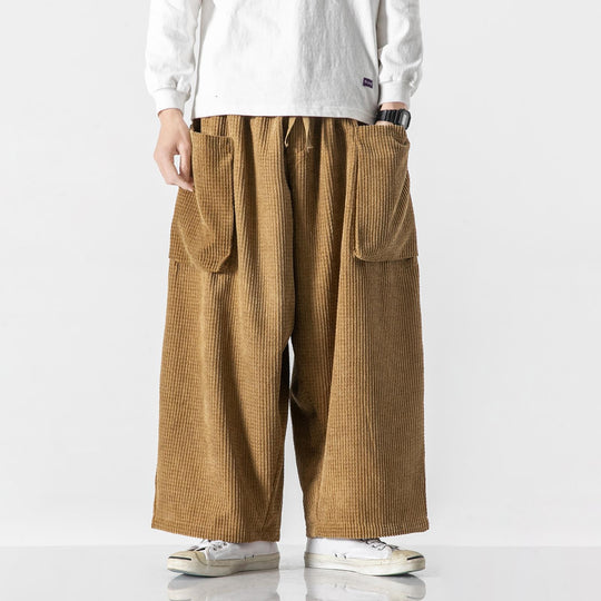 Herren Weite Cord-Culotte mit großen aufgesetzten Klappentaschen Shop Nory