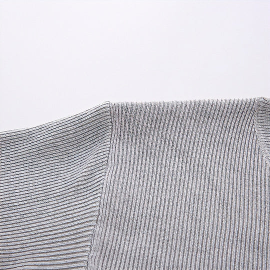 Unisex Oversized Rippen-Henley-Pullover mit verlängertem Rückensaum und 3-Knopf-Leiste Shop Nory
