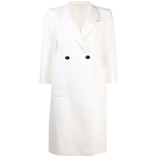 Damen Maxilanger taillierter Wollmix-Mantel im Clean-Tailoring mit betonter Schulter Shop Nory