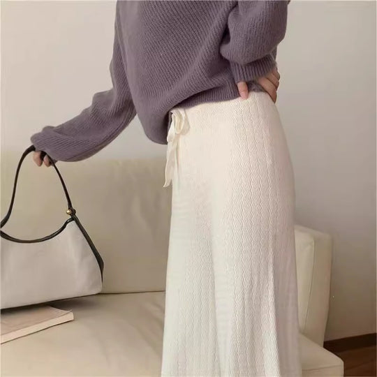Damen Elegante weite Strickhose Shop Nory