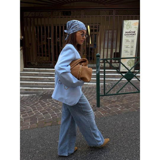 Damen Oversized-Longblazer mit kastiger Silhouette, soften Schultern und verlängertem Schnitt Shop Nory