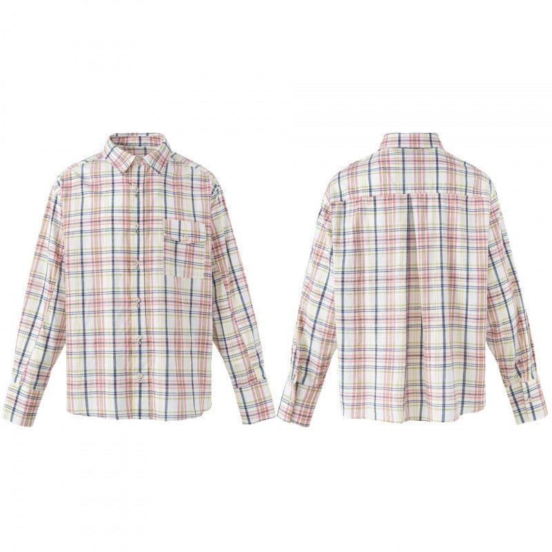 Unisex Karierte Overshirt-Hemdjacke mit Brusttasche und Boxy-Schnitt Shop Nory