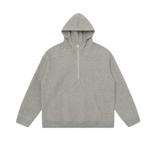Unisex Kapuzen-Halbzip-Sweatshirt mit Kängurutasche und Rippbündchen Shop Nory
