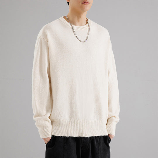 Herren Oversize Rundhalspullover aus weichem Feinstrick Shop Nory