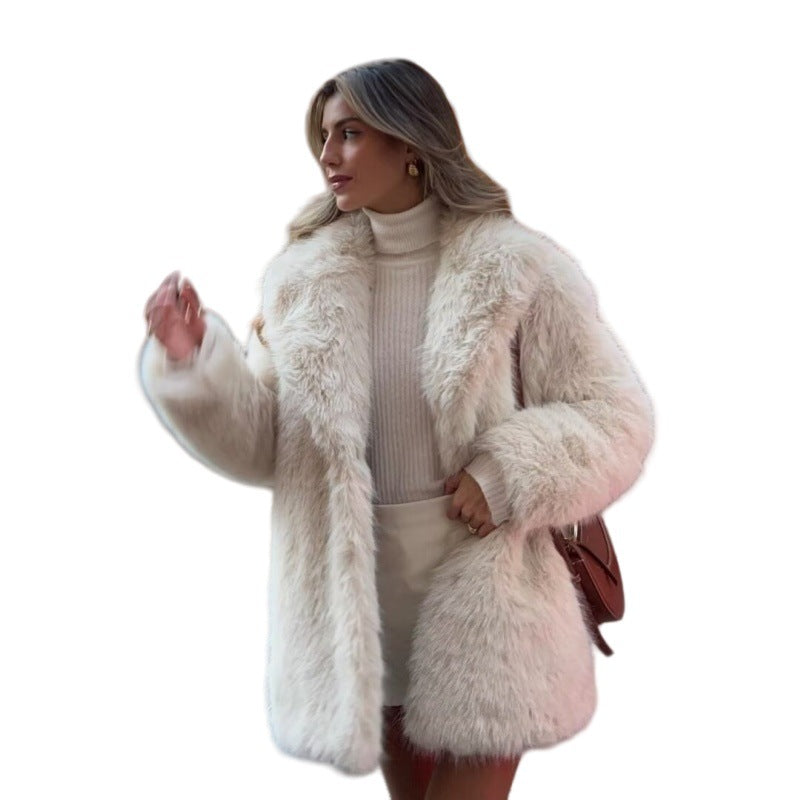 Damen Kurzjacke aus voluminösem Hochflor‑Kunstpelz mit Oversize‑Silhouette Shop Nory