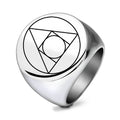 Herren Siegelring mit kunstvollem geometrischen Design Shop Nory