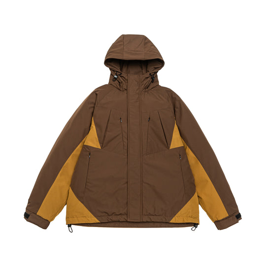 Herren Wasserdichter gefütterter Parka mit verstellbarer Kapuze und Mehrfachtaschen Shop Nory