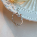 Damen Offener Ring mit funkelnden Zirkonia und kunstvollem Design Shop Nory