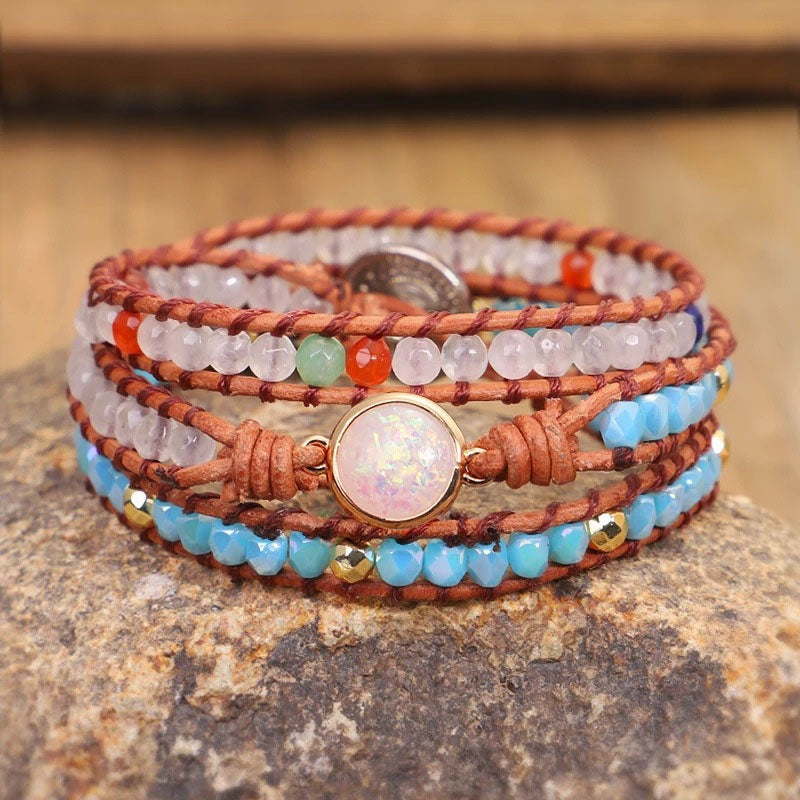 Böhmisches Geflochtenes Perlenarmband | Shop Nory