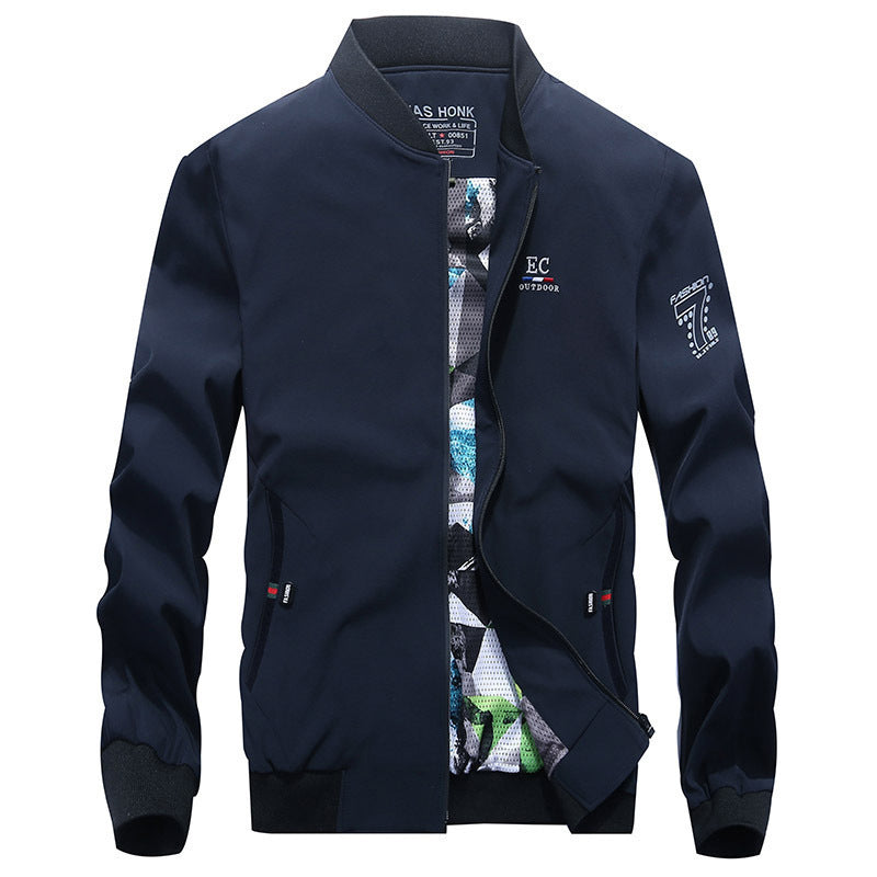 Herren leichter Softshell-Bomber mit gemustertem Mesh-Futter und windabweisendem Außenmaterial Shop Nory