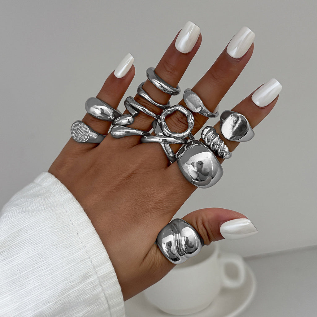 Damen Designer Schmuck Ringe Set Shop Nory