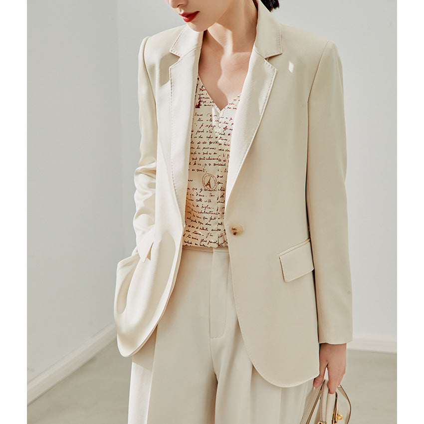 Damen taillierter leichter Ein-Knopf-Blazer mit Pattentaschen Shop Nory