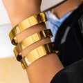 Damen elegante Armreifen aus hochwertigem Edelstahl