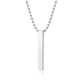 Damen Minimalistische Halskette mit rechteckigem Anhänger Shop Nory