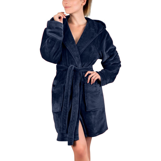 Damen Bademantel aus weichem Mikrofaserstoff