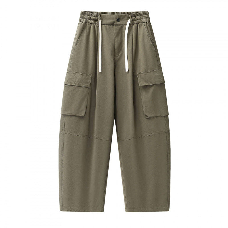 Unisex Baggy‑Cargo‑Hose mit elastischem Bund, Tunnelzug und großen Pattentaschen Shop Nory