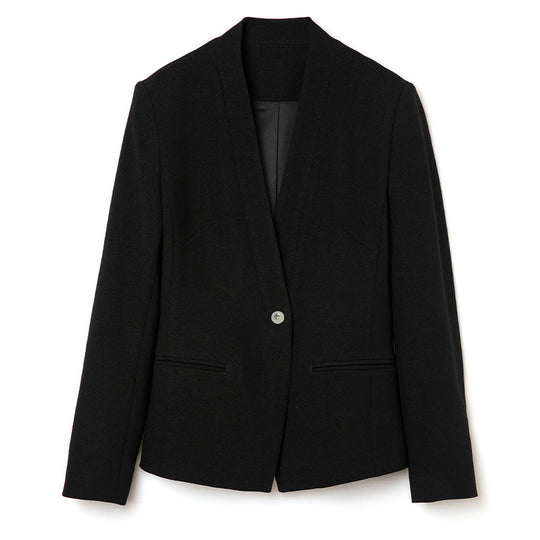 Damen Figurbetonter Ein-Knopf-Blazer mit minimalistischer V-Front und Einschubtaschen Shop Nory
