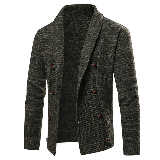 Herren Strickjacke mit Schalkragen und doppelter Knopfleiste Shop Nory