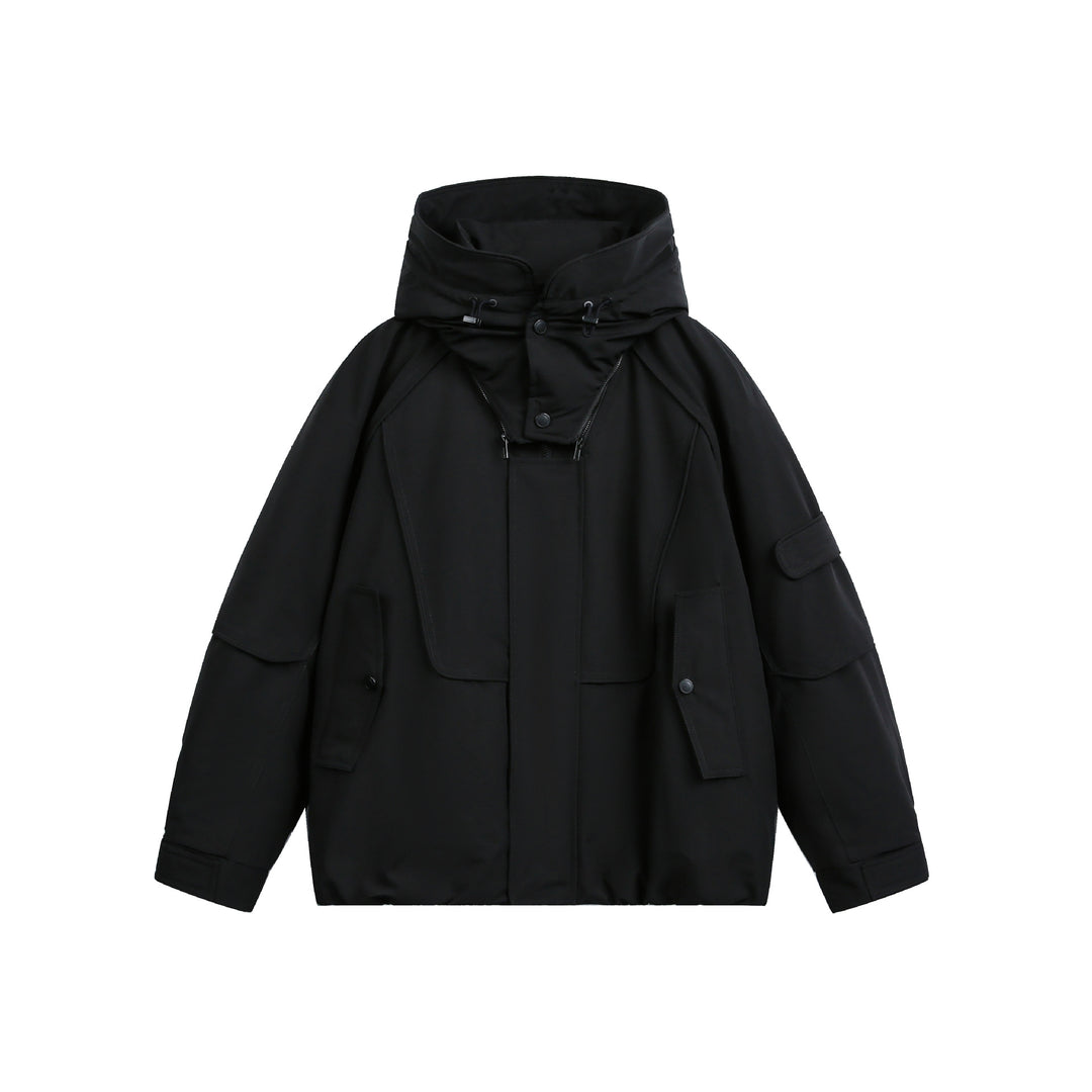 Herren Oversize Funktionsparka mit hoher Stehkapuze und Utility-Taschen Shop Nory
