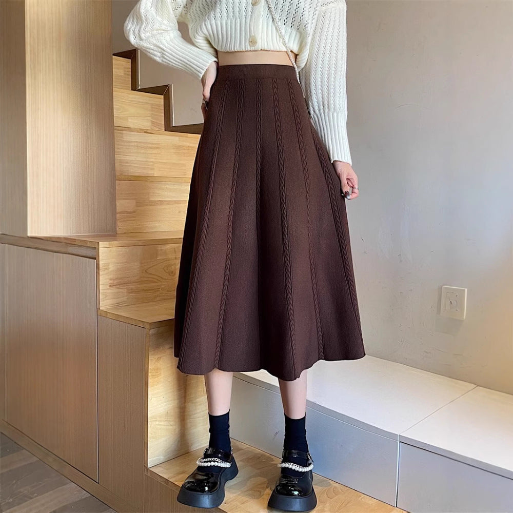 Damen Eleganter Plisseerock mit hohem Taillenschnitt Shop Nory