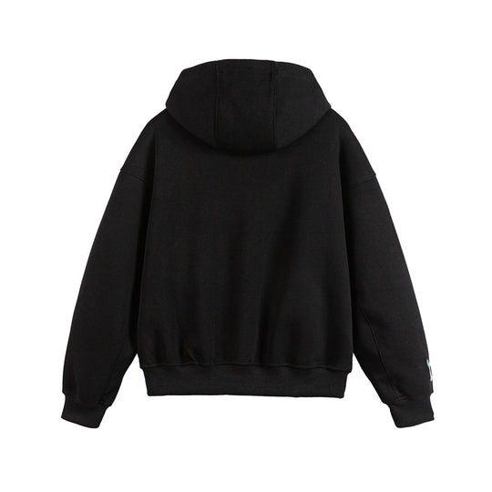 Unisex Oversize Kapuzenzipjacke mit Collegiate‑Patches Shop Nory