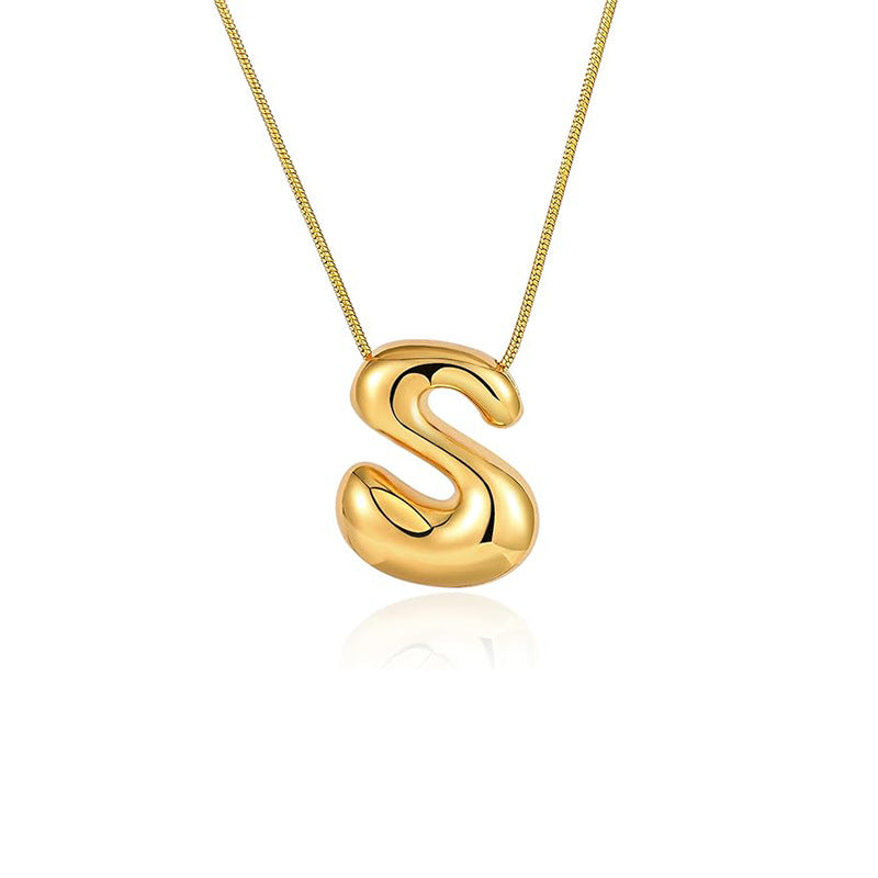 Damen Halskette mit skulpturalem Anhänger und feinem Gliederdesign Shop Nory