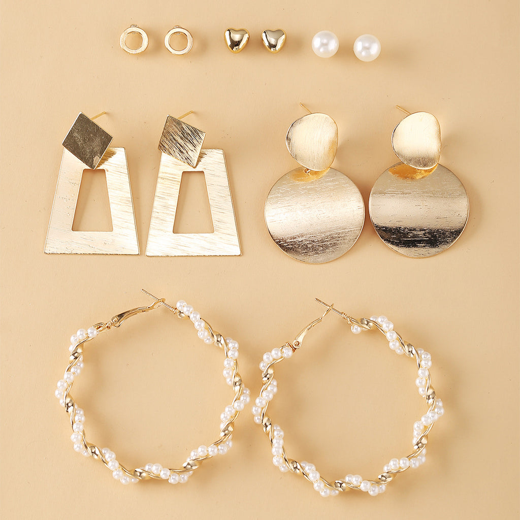 Damen Schmuckset mit eleganten Ohrringen und modischen Anhängern Shop Nory