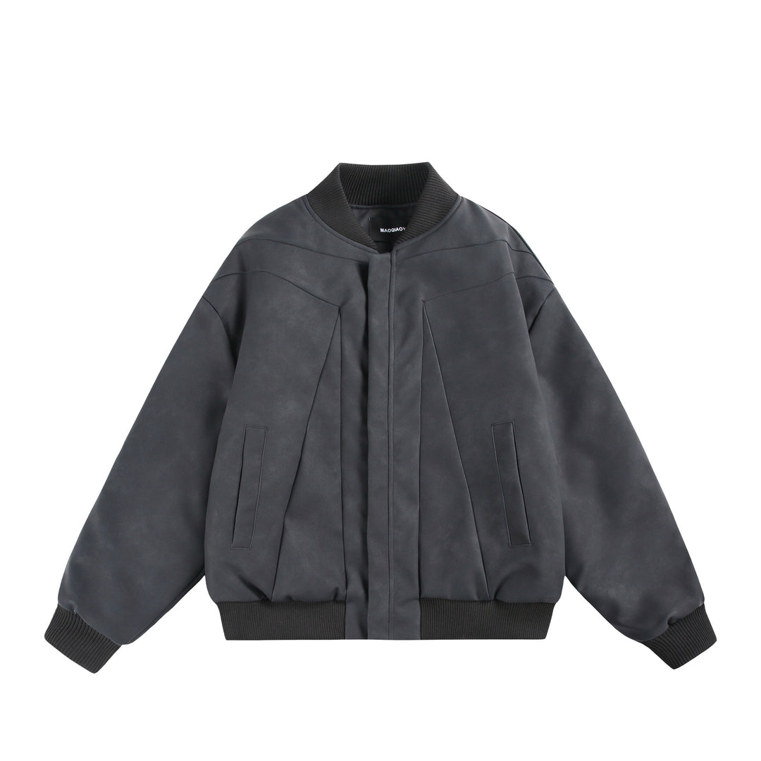 Unisex Oversize-Bomber mit minimalistischer Frontblende und strukturierter Nahtführung Shop Nory