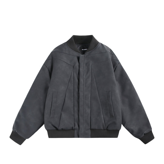 Unisex Oversize-Bomber mit minimalistischer Frontblende und strukturierter Nahtführung Shop Nory