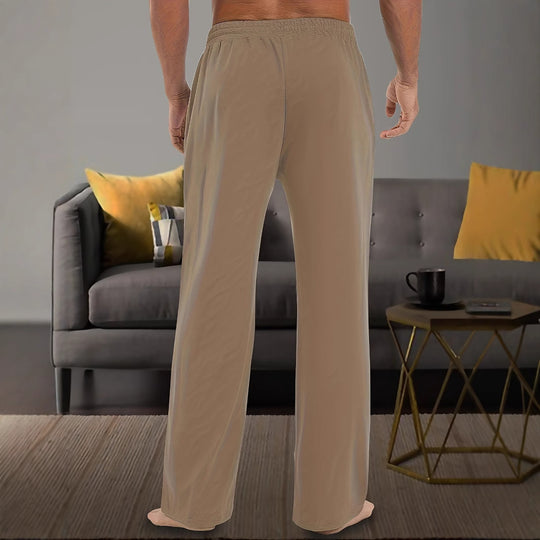 Herren Elastische Relax-Hose mit Kordelzug und weitem Bein Shop Nory