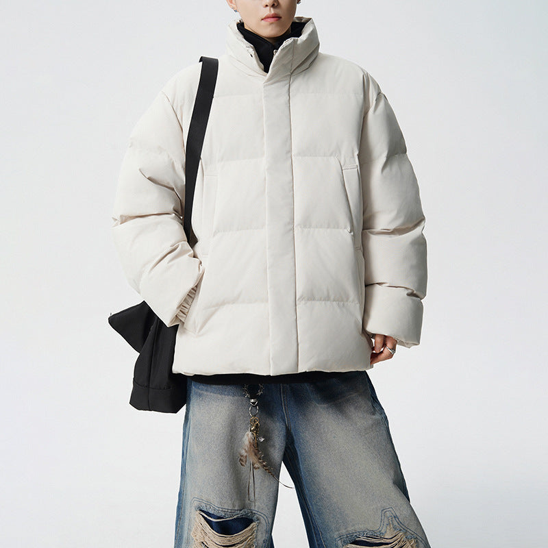 Herren Kurz geschnittene Oversize Steppjacke mit hohem Kragen Shop Nory