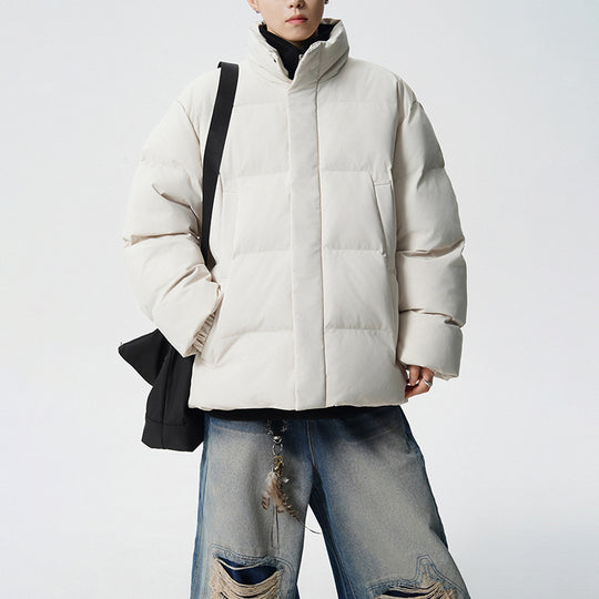 Herren Kurz geschnittene Oversize Steppjacke mit hohem Kragen Shop Nory