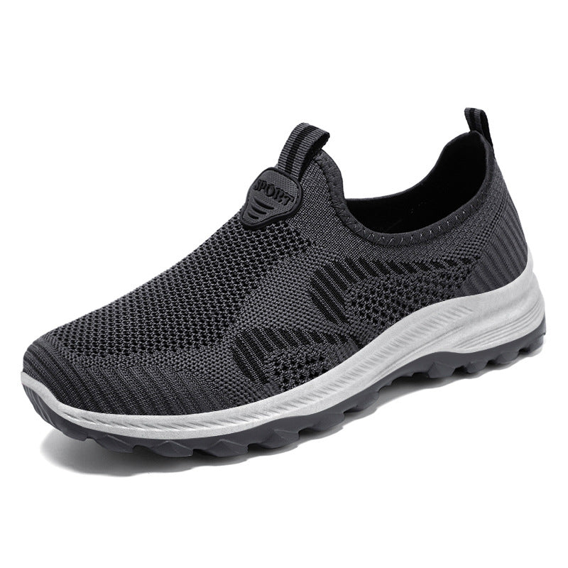 Herren nan elastischer Strick-Slip-On Trekking-Sneaker mit griffiger Profilsohle und ergonomischer Dämpfungssohle Shop Nory
