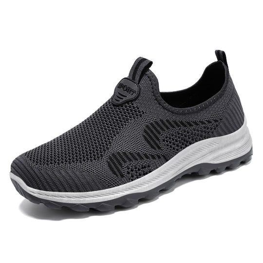 Herren nan elastischer Strick-Slip-On Trekking-Sneaker mit griffiger Profilsohle und ergonomischer Dämpfungssohle Shop Nory