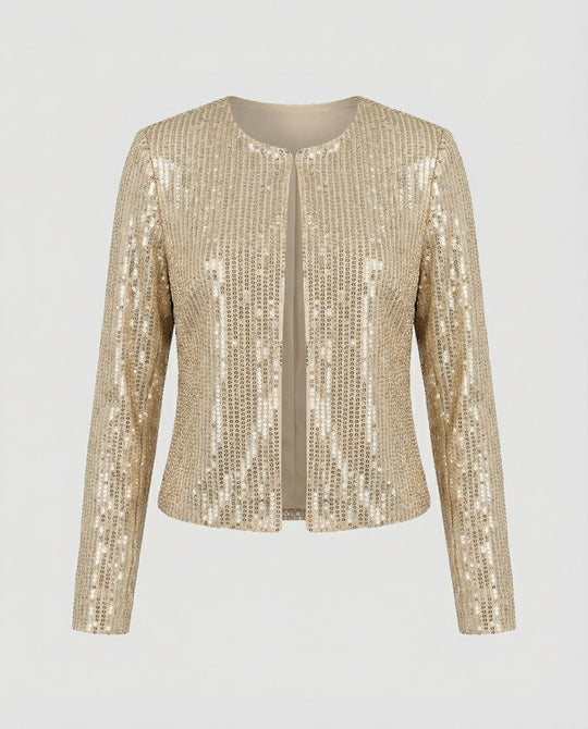 Damen Strickjacke mit Glitzereffekt