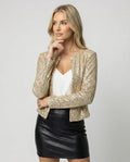Damen Strickjacke mit Glitzereffekt