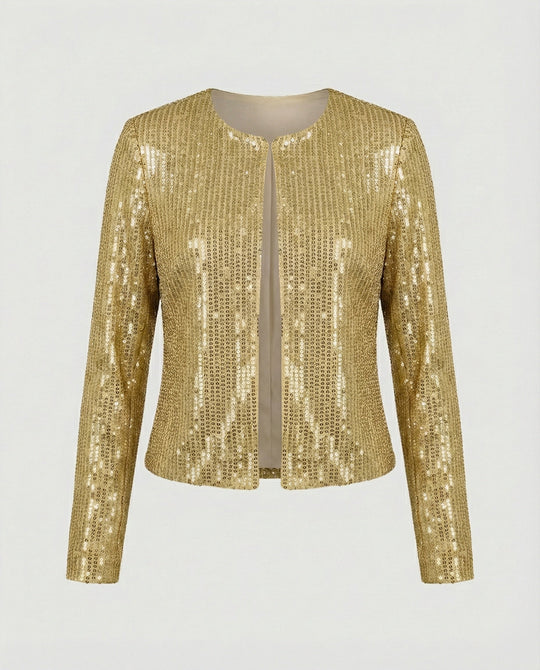Damen Strickjacke mit Glitzereffekt