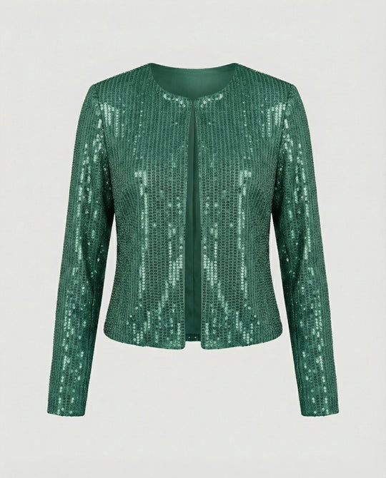 Damen Strickjacke mit Glitzereffekt