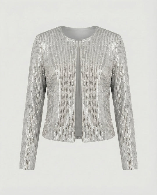 Damen Strickjacke mit Glitzereffekt