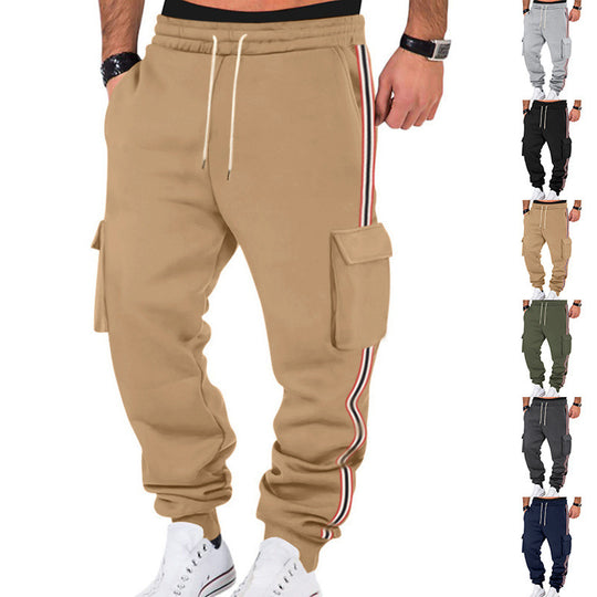 Herren Cargo-Joggerhose mit seitlichen Klapp‑Cargotaschen, Tunnelzug & Rippbündchen Shop Nory