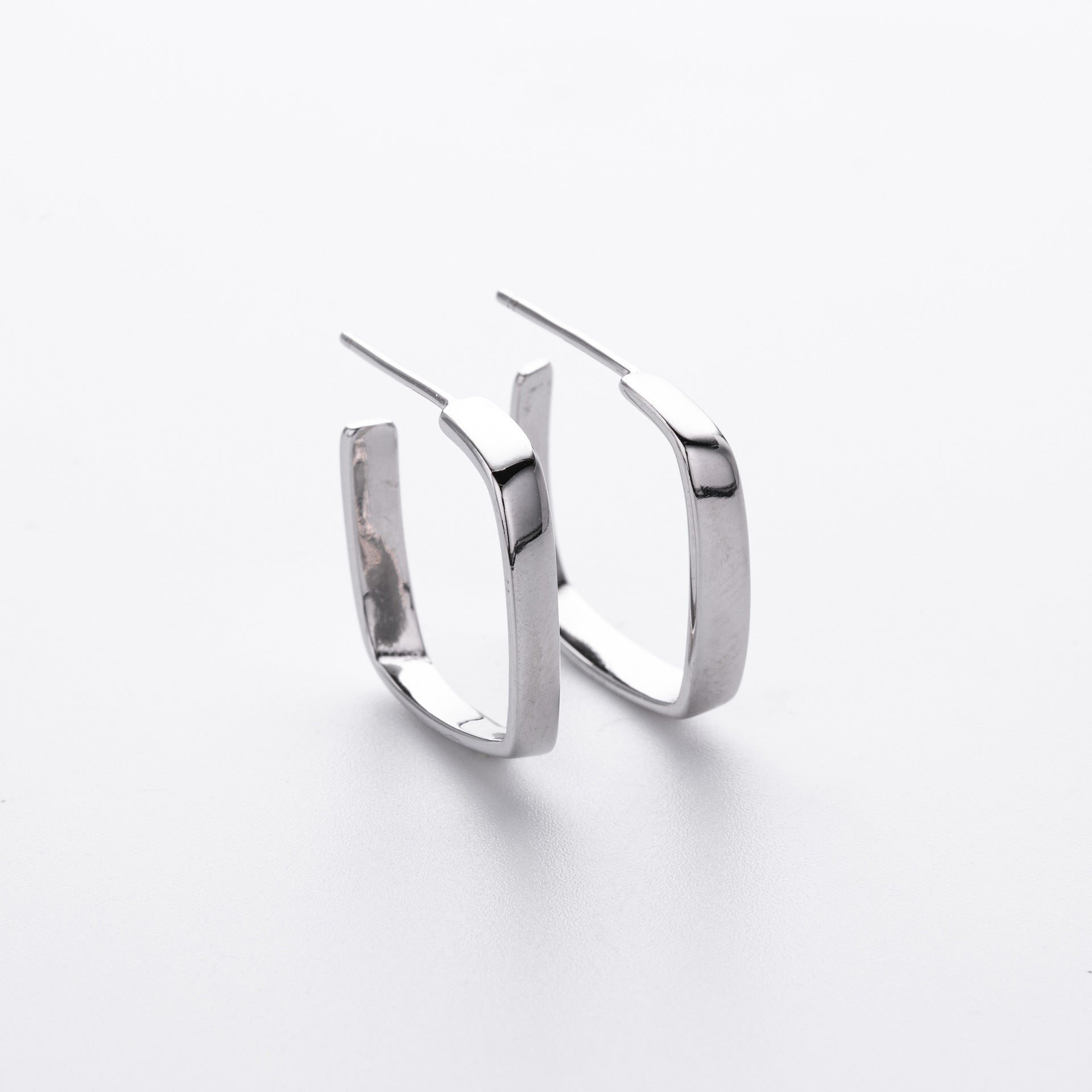 Damen Ohrhänger mit elegantem quadratischem Design aus hochwertigem 925 Sterling Silber Shop Nory