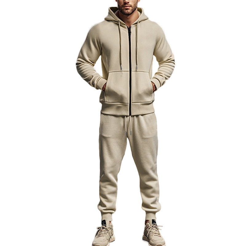 Herren Komplettes Sweatset mit Reißverschluss-Hoodie und tapered Jogginghose Shop Nory