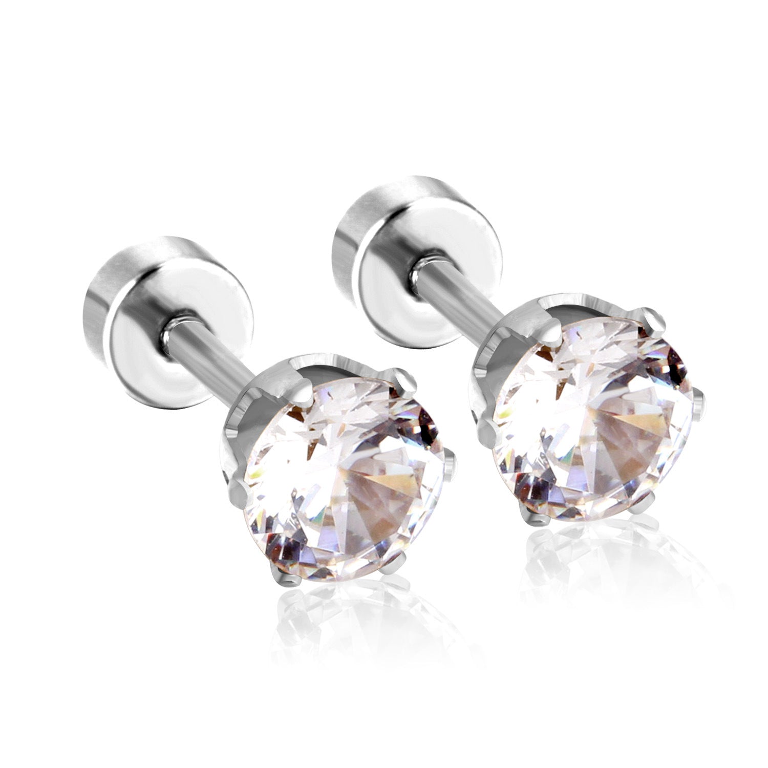 Damen Ohrstecker mit funkelndem Kristall und hochwertigem Edelstahl Shop Nory