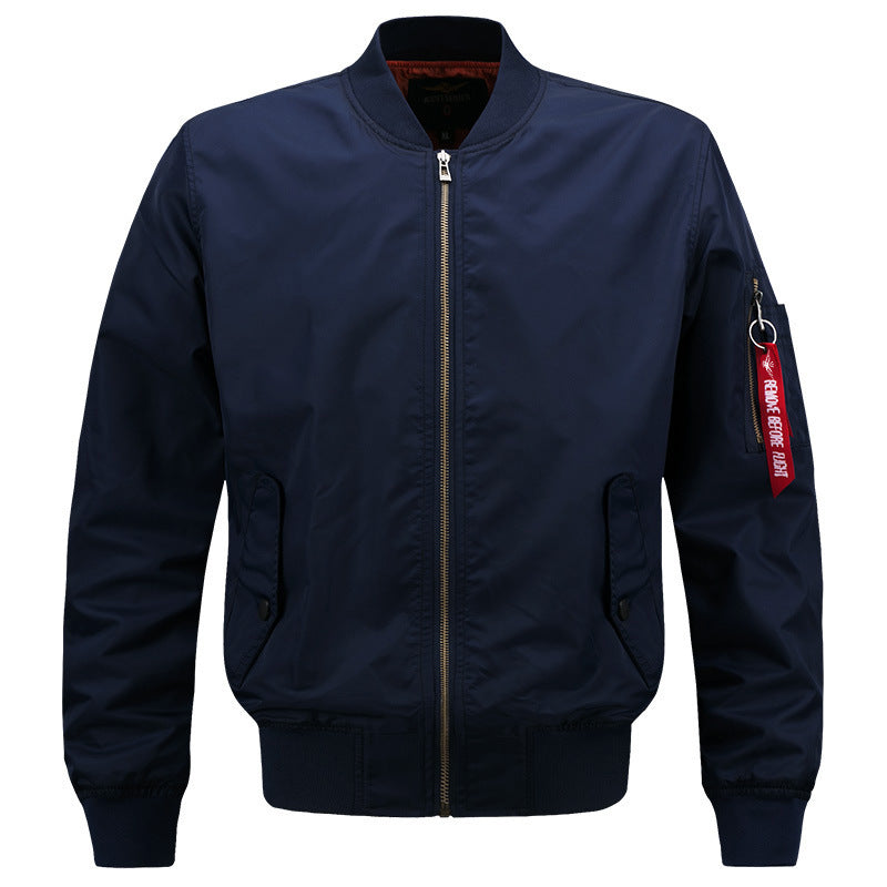 Herren Wattierter Bomberblouson im Pilotenstil mit Ärmel-Utilitytasche und Rippbündchen Shop Nory