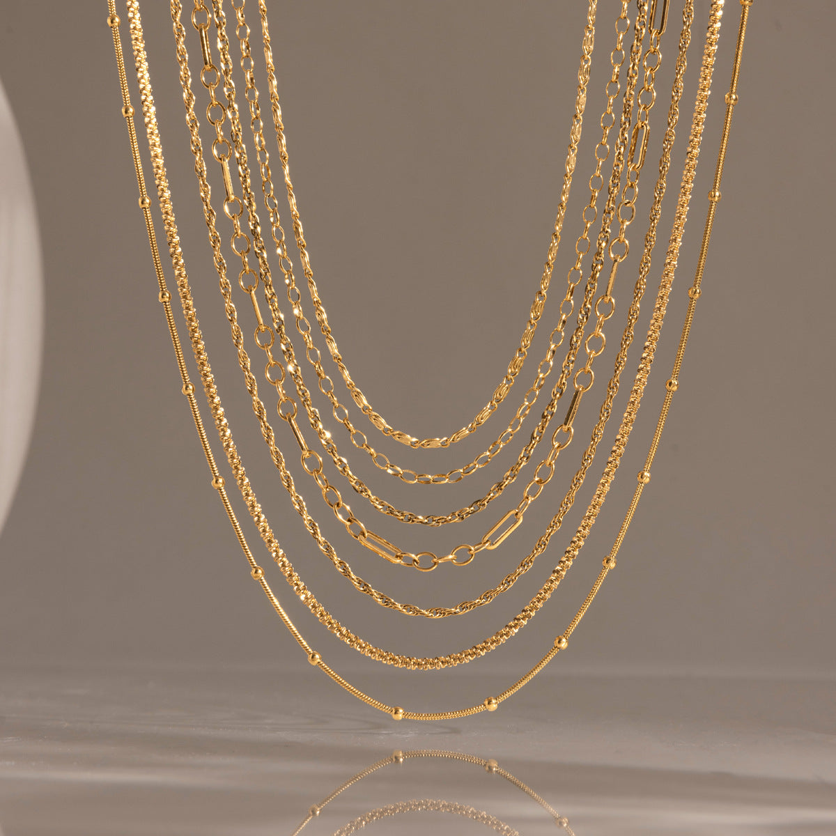 Damen Halskette mit verstellbarem Design aus hypoallergenem Edelstahl Shop Nory