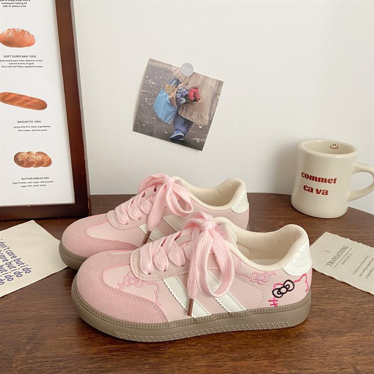 Damen Sneakers mit verspieltem Hello-Kitty-Motiv und bequemer Sohle